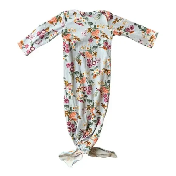 Little Miss Dessa 🌺 Made In USA Floral Knot Gown - Picture 4 of 7